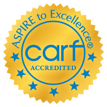 CARF accreditation seal