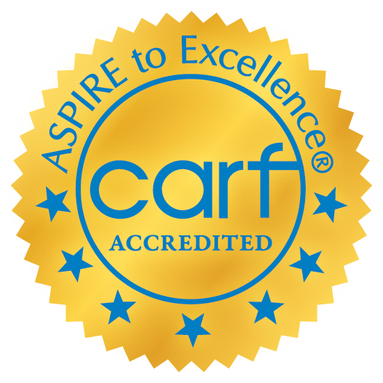 CARF accreditation seal